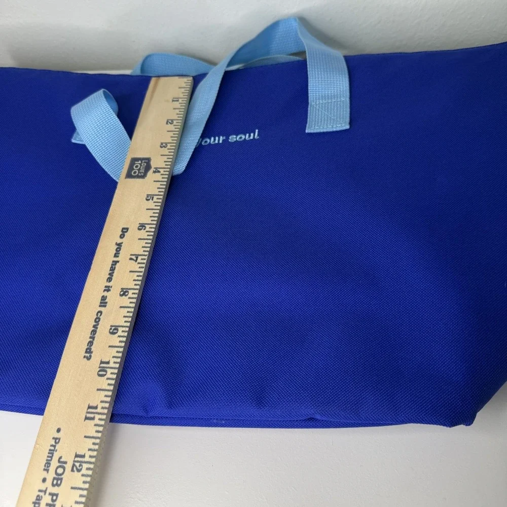 WW Weight Watchers Insulated Cooler Tote Bag Royal Blue Feed Your Soul 19x12